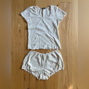 Brandy Melville floral balloon pants/top set OS